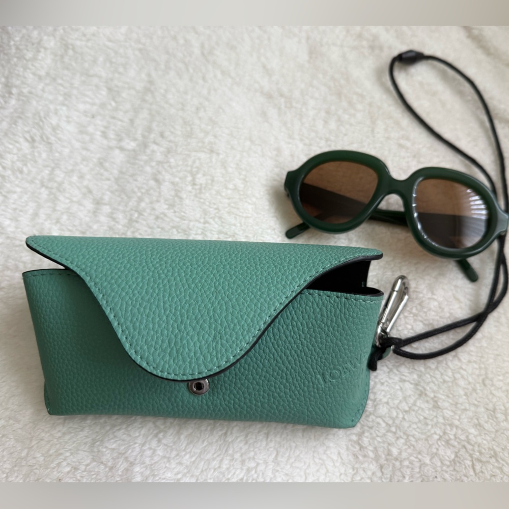 Loewe Oval Sunglasses with really nice nice case with strap.